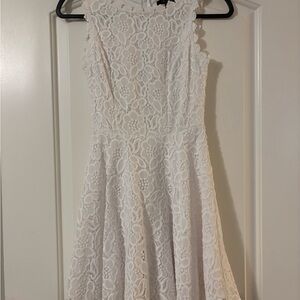 CITY STUDIO White Lace Mini Dress Juniors SZ 1 like new
